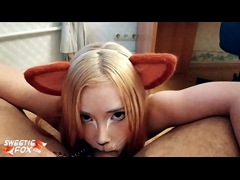 ❤️ Kitsune inomedza mboro uye nekukandira mumuromo make Hard porn ❌❤